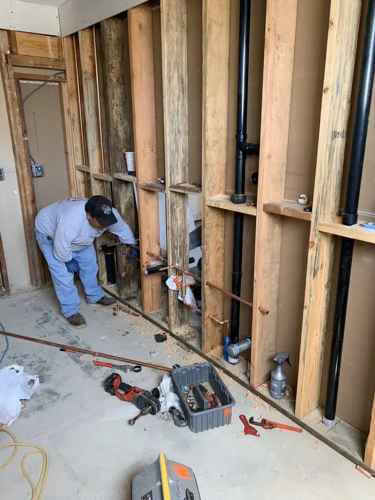 Commercial rough-in plumbing for Water Heater Replacement in Saybrook Manor